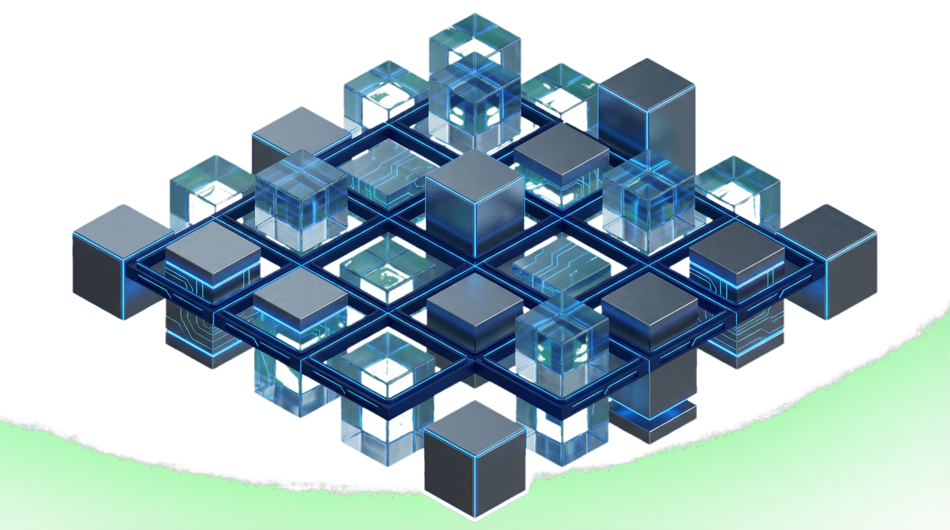 SaaS Development background visualization